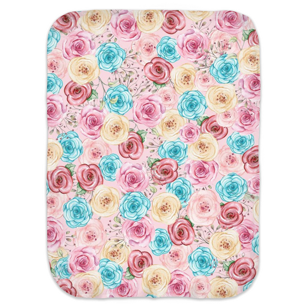 Alice In Wonderland Swaddle Blanket Infant Baby Nursery Bedding Floral