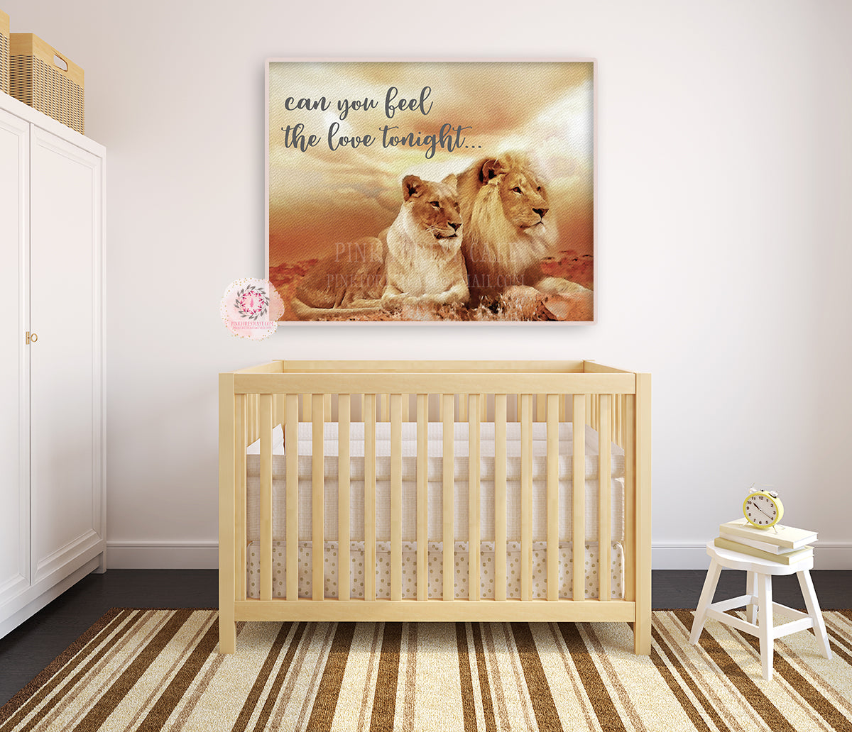 Lion King Quote Safari Nursery Wall Art Print Kids Baby Zoo Room Disne