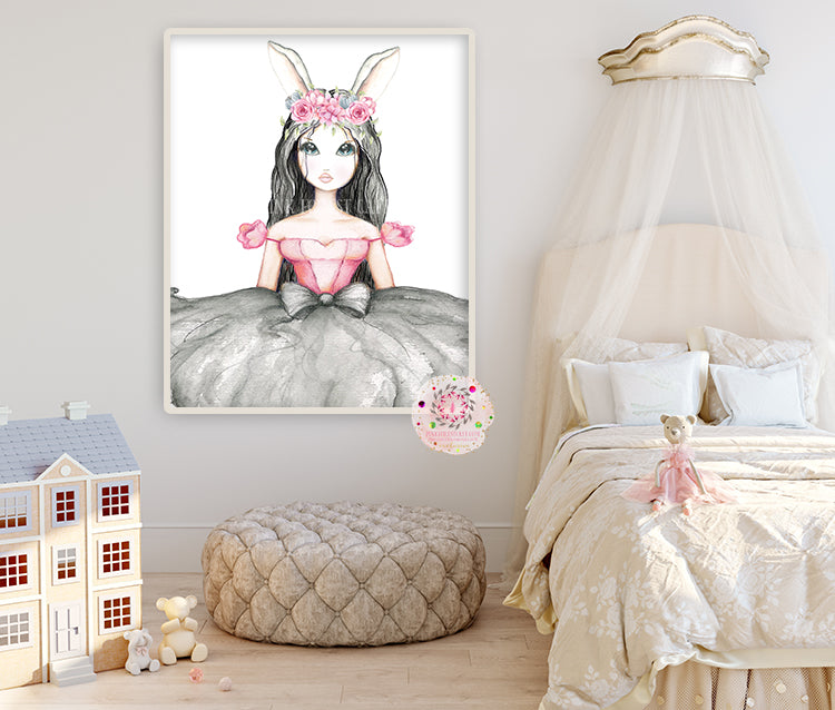 Exclusive Ethereal Boho Girl Nursery Wall Art Print Baby Room "Miss So ...