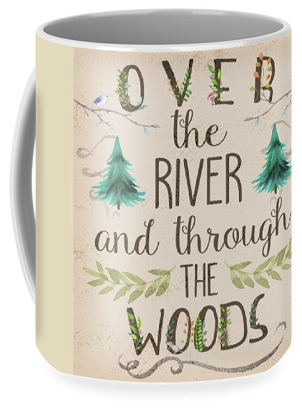 Over The River And Through The Woods Woodland Art Coffee Cup Mug