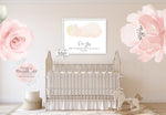 Boho Baby Girl Boy Baby Name Birth Stats Personalized Wall Art Print Nursery Printable Decor
