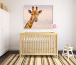 Giraffe African Safari Wall Art Print Baby Nursery Zoo Animal Printable Decor