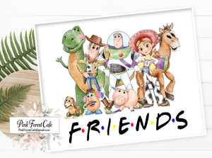 Toy Story Friends Disney Wall Art Print Watercolor Room Printable Décor