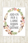 Make A Large Change On My Design - Add On For One Large Design Change From Pink Forest Cafe