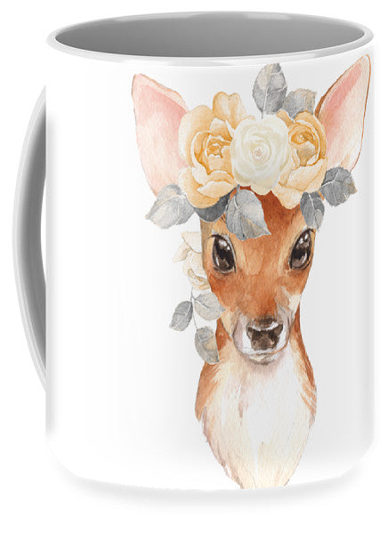 Blush Floral Deer - Mug