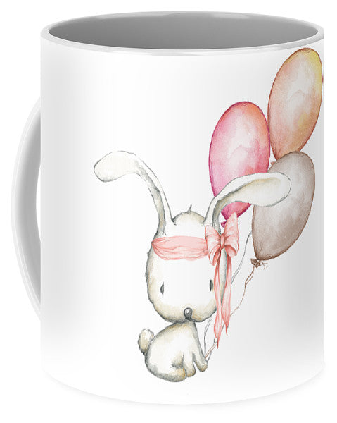 Boho Bunny With Balloons - Mug