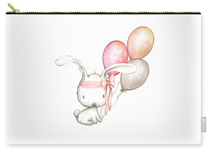 Boho Bunny With Balloons - Carry-All Pouch