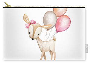 Boho Deer With Balloons - Carry-All Pouch
