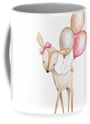 Boho Deer With Balloons - Mug
