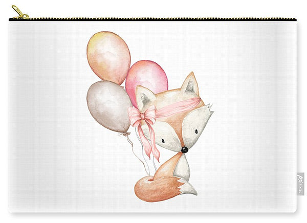 Boho Fox With Balloons - Carry-All Pouch