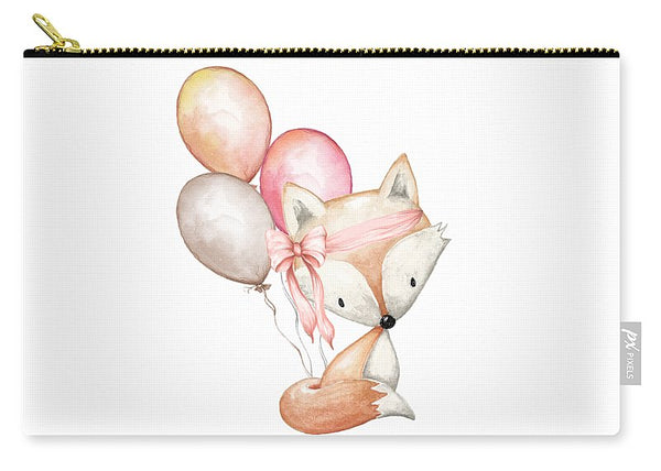 Boho Fox With Balloons - Carry-All Pouch