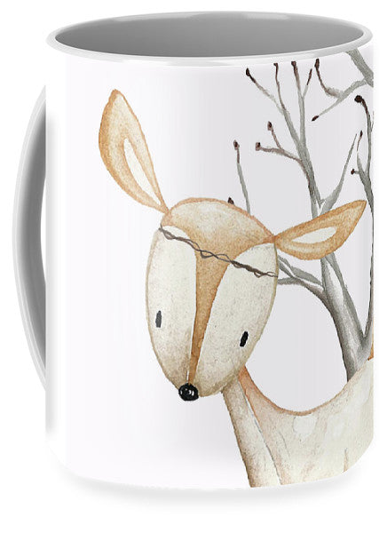 Boho Woodland Baby Nursery Deer Twine Watercolor - Mug