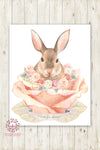 Boho Velveteen Rabbit Bunny Quote Nursery Wall Art Print Baby Girl Ethereal Woodland Watercolor Printable Decor