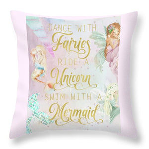 Pillow Dance With Fairies Ride A Unicorn Swim With A Mermaid