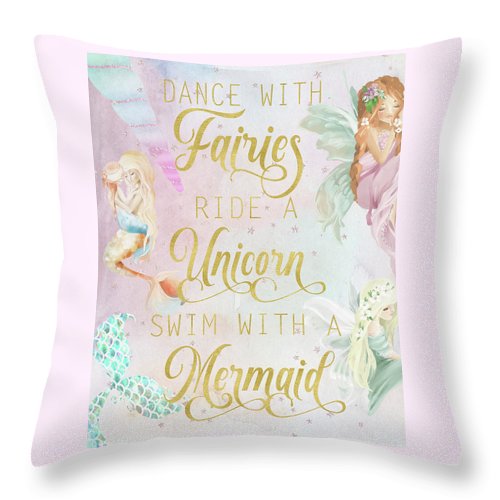 Pillow Dance With Fairies Ride A Unicorn Swim With A Mermaid