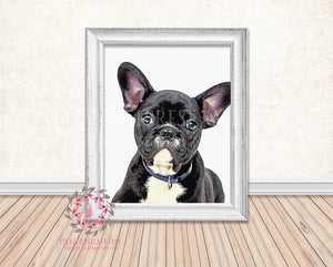 French Bulldog Printable Wall Art Nursery Home Decor Dog Print