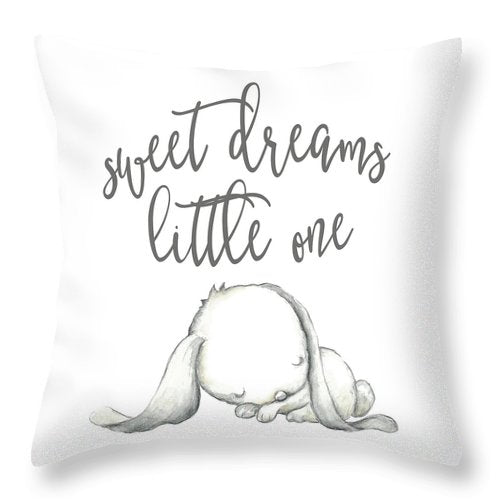Sweet Dreams Bunny - Throw Pillow