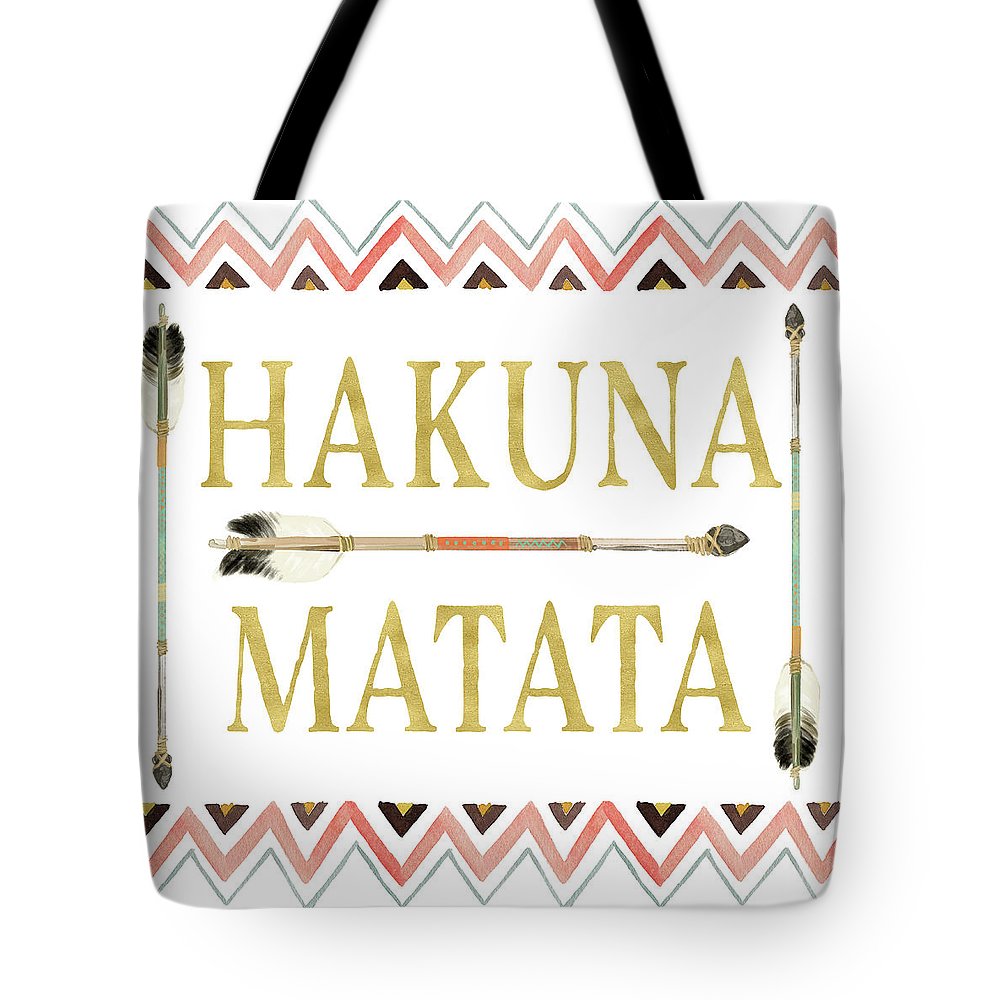 Tribal Arrow Gold Hakuna Matata - Tote Bag