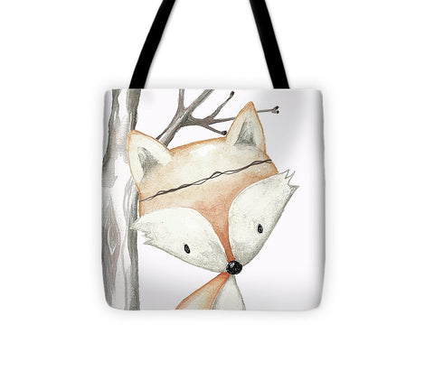 Woodland Fox Boho Baby Nursery Decor - Tote Bag